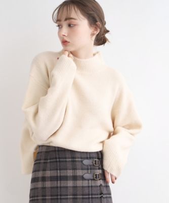 【ゆるふわっと大人可愛い】ヤクライクハイネックニット（２００２２０１７１４）