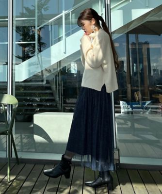 【ゆるふわっと大人可愛い】ヤクライクハイネックニット（２００２２０１７１４）