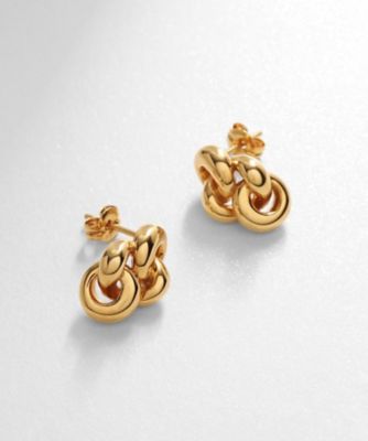 ＜COCOHNIK ONKITSCH (Women)＞シルバー　ニッティングモチーフ　ピアス　ＧＰ（２００２２０３３６１）