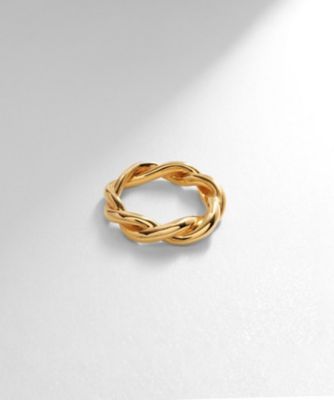 ＜COCOHNIK ONKITSCH (Women)＞シルバー　ラインリング　ツイスト　ＧＰ（２００２２０３３７２）