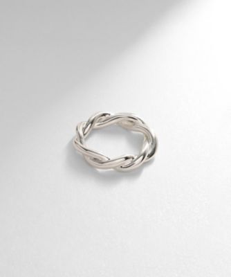 ＜COCOHNIK ONKITSCH (Women)＞シルバー　ラインリング　ツイスト（２００２２０３３８２）