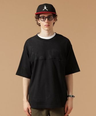 [ELEVENTY] コットン Tシャツ グレー Made in JAPAN】コットンメッシュ オーバーサイズ T