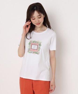 艶感コットンスムース　プリントＴシャツ（２００２２０５６４１）