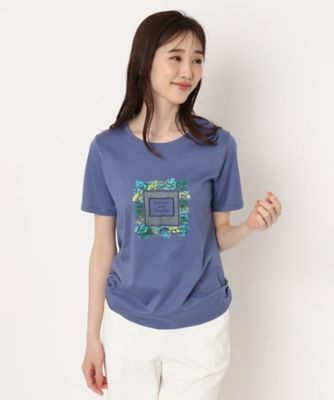 艶感コットンスムース　プリントＴシャツ（２００２２０５６４１）