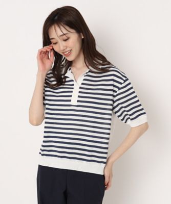 ＜CORDIER (Women)＞ポロデザインニット　ＳＨＩＯＮ（２００２２０５６５０）