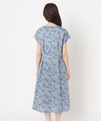 LIBERTY PRINTS ⌇vintage ワンピース セール】 LIBERTYプリント Blue Tapestry