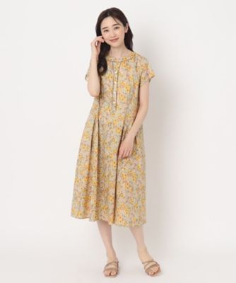 LIBERTY リバティ ハンドメイド ワンピース ミニフリーズ コール天