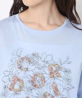 花柄プリントロゴＴシャツ（２００２２０５６６６）