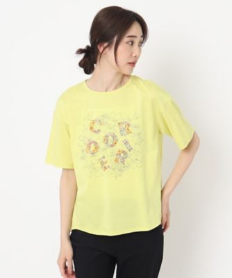 花柄プリントロゴＴシャツ（２００２２０５６６６）