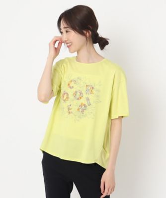 花柄プリントロゴＴシャツ（２００２２０５６６６）