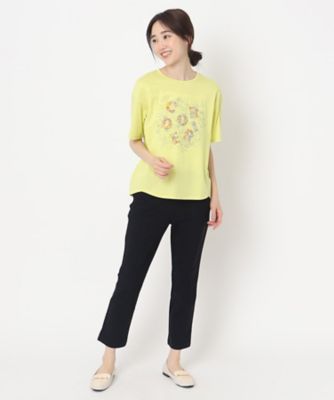 花柄プリントロゴＴシャツ（２００２２０５６６６）