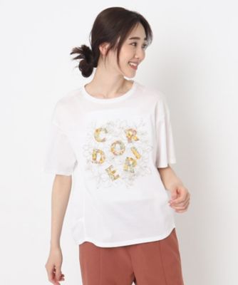 花柄プリントロゴＴシャツ（２００２２０５６６６）