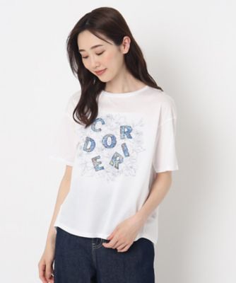 花柄プリントロゴＴシャツ（２００２２０５６６６）