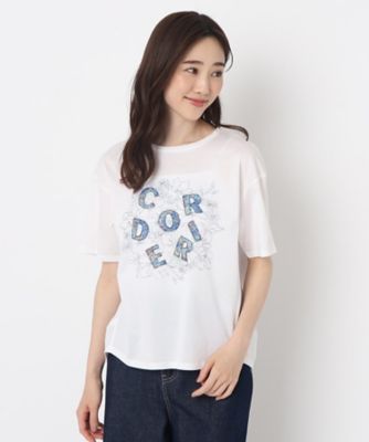 花柄プリントロゴＴシャツ（２００２２０５６６６）