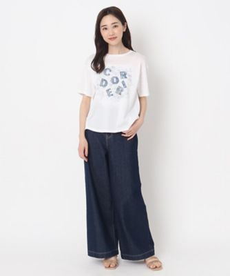 花柄プリントロゴＴシャツ（２００２２０５６６６）