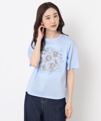 花柄プリントロゴＴシャツ（２００２２０５６６６）