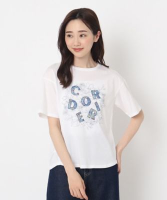 花柄プリントロゴＴシャツ（２００２２０５６６６）