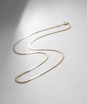 ココシュニック　K10 ベネフラット三つ編み　ネックレス K10ベネフラット三つ編み ネックレス（ネックレス） | COCOSHNIK