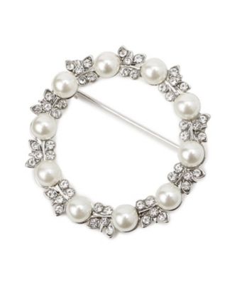 追加／フォーマル対応】フェイクパールブローチ（2002206732