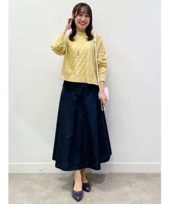 【ＳＡＬＥ／洗える】サークルパンチングフレアスカート（２００２２０６８５７）