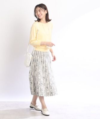 Reflect（リフレクト）の「◇【WEB限定カラーあり/洗える】コツキ柄プリーツニットスカート（スカート）」 - WEAR