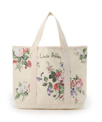 ＜LAURA ASHLEY＞ローズモア柄　トートバッグ　Ｍ（２００２２０８３４１）