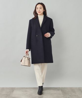 90s LANVIN チェスターウールコート イタリア製 ブラック/GW367 90s LANVIN チェスターウールコート イタリア製 ブラック/GW367 【公式
