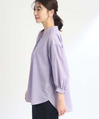 SALE／接触冷感／洗える】オフボディシャツブラウス