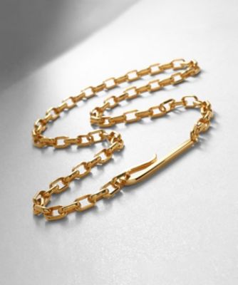 ＜COCOHNIK ONKITSCH (Women)＞シルバー　ドームチェーン　フックネックレス　ＧＰ（２００２２１０４８３）