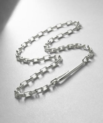 ＜COCOHNIK ONKITSCH (Women)＞シルバー　ドームチェーン　フックネックレス（２００２２１０４８４）