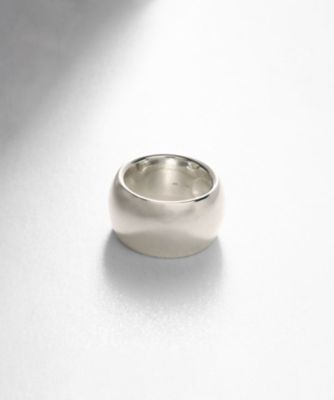 ＜COCOHNIK ONKITSCH (Women)＞シルバー　ボリュームリング　ドーム（２００２２１０４９５）