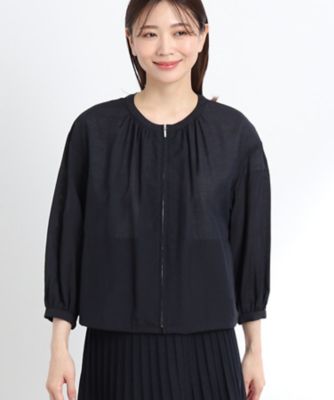 【夏ＳＡＬＥ／接触冷感／洗える】エアリージップアップブルゾン（２００２２１０４９６）