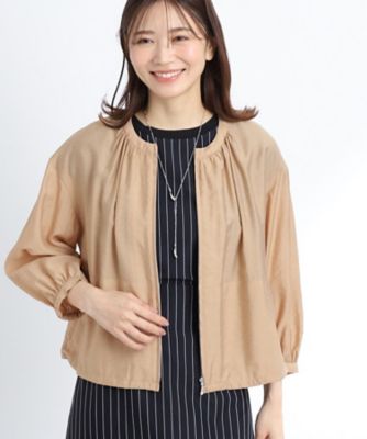 【夏ＳＡＬＥ／接触冷感／洗える】エアリージップアップブルゾン（２００２２１０４９６）