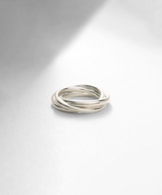 ＜COCOHNIK ONKITSCH (Women)＞シルバー　バンドリング　トリプル（２００２２１０５１１）