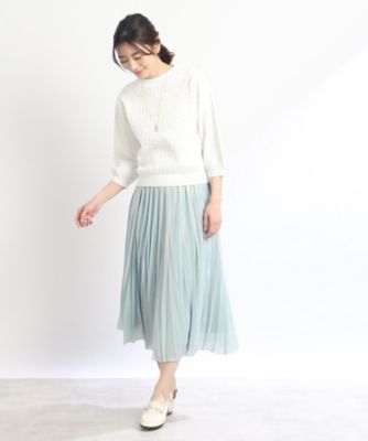 【春ＳＡＬＥ／洗える】シャイニーカラープリーツスカート（２００２２１３１６１）