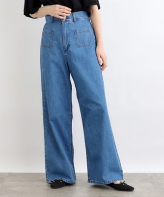 ＜GROVE (Women)＞【Ｌｅｅ×ｇｒｏｖｅ別注】ＤＥＮＩＭ　ＭＡＲＩＮＥ　ＰＡＮＴＳ（２００２２１４０１６）