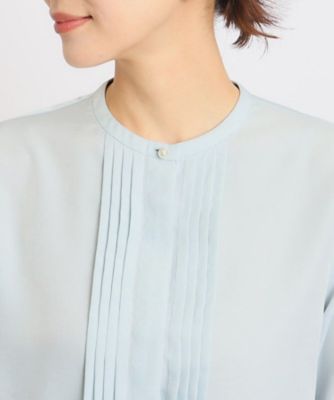 UVカット】普段使いにもハレの日にも！パール調釦ピンタック