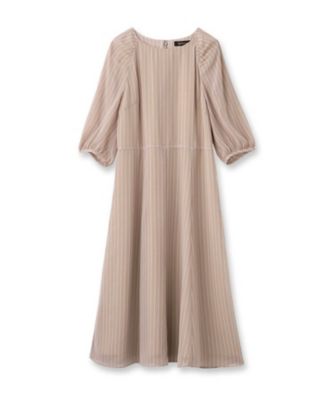 【夏ＳＡＬＥ／着痩せ効果有！／人気急上昇♪マシンウォッシュ可能】ストライプマリンモチーフワンピース（２００２２１５２９４）