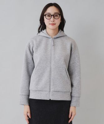 すぐにお届け♪ wtw モール素材 フーディー 1枚でも羽織でも／洗える】エアダンボール ジップフーディー