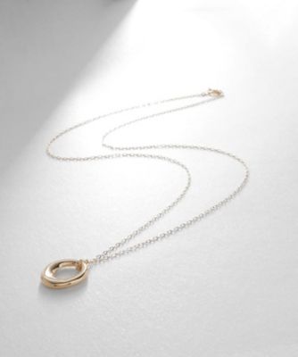＜COCOSHNIK (Women)＞Ｋ１０中空サークルシェイプ　ネックレス（２００２２１６０２１）