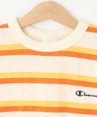 ◆Ｃｈａｍｐｉｏｎ（チャンピオン）キッズ　ボーダーショートスリーブＴシャツ　２４ＳＳ　【春夏新作】（ＣＫ－Ｚ３０６）（２００２２１８６８５）