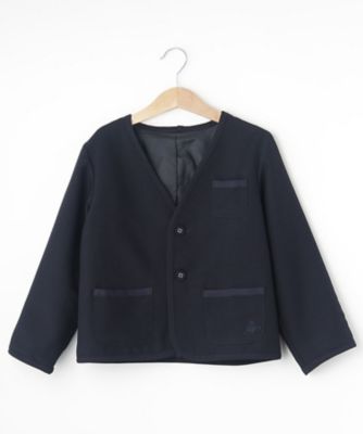 ＜三越伊勢丹/公式＞【SALE】DESSIN(Baby & Kids)/デッサン (キッズ）ノーカラージャケット アオ094 コート・ジャケット【三越伊勢丹/公式】