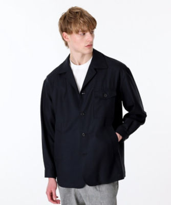 TAKEO KIKUCHI メンズ メッシュ サマージャケット THE FLAGSHIP】MAF メッシュ シャツジャケット
