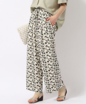 M－LL／選べる着丈】すっきりキレイ見え サテンワイドパンツ  