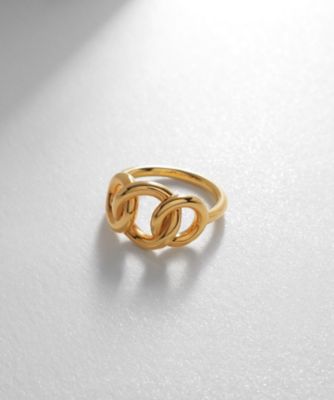 ＜COCOHNIK ONKITSCH (Women)＞シルバー　ラインリング　トリプルサークル　ＧＰ（２００２２２０６５９）