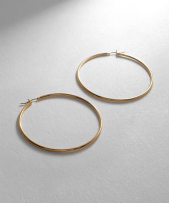 ＜COCOHNIK ONKITSCH (Women)＞シルバー　ソリッドフープピアスＸＸＬ　ＧＰ（２００２２２０６６６）