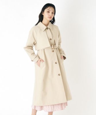 ＜LAURA ASHLEY＞【防花粉加工／３シーズン着用可】スタンドカラートレンチコート（２００２２２０６８５）