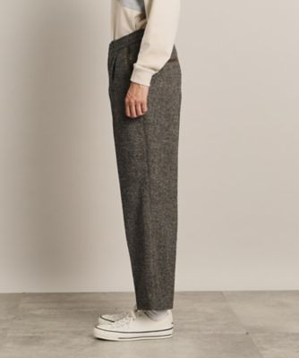【洗える】ホームスパンドロスト付きパンツ（２００２２２４６１３）