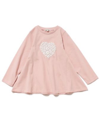 ＜SHOO･LA･RUE (Baby&Kids)＞【１１０－１４０ｃｍ】ＧＩＲＬフレアモチーフロンＴ（２００２２２４９７８）
