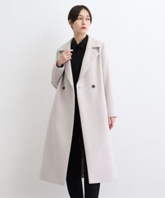 【美品】Leilian 黒　ウール混　フード　コート　日本製　冬